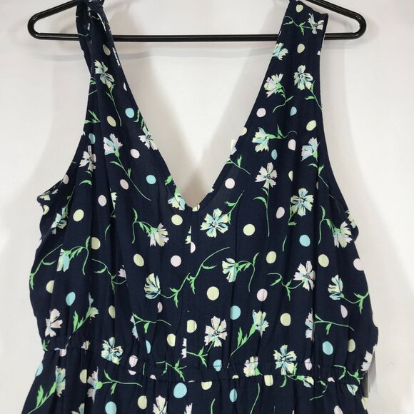 BP - WOMEN'S MEDIUM -NAVY BLAZER SOPHIE FLORAL ROMPER - Picture 5 of 7